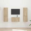 vidaXL Conjunto de mueble de TV 5 pcs Roble Sonoma