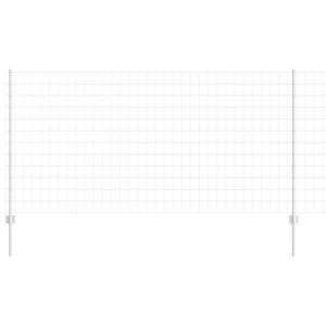 vidaXL Valla Euro con Poste 25 x 1,2 m Acero Galvanizado Plateado