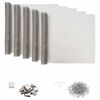 vidaXL Cubierta de eje de luz con clips 5 uds. 70 x 190 cm Plateado