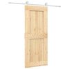 vidaXL Puerta Corredera Natural y Blanco 85 x 210 cm