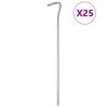 vidaXL Clavijas para tienda 25 uds acero galvanizado 23 cm &Oslash;5 mm