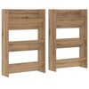 vidaXL Armario Zapatero 2 uds. 60 x 18 x 90 cm Madera de ingenier&iacute;a