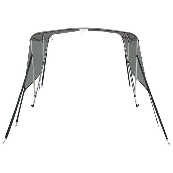 vidaXL Toldo bimini 3 arcos con paredes laterales de malla