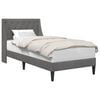 vidaXL Estructura de cama Gris oscuro 90 x 190 cm Terciopelo