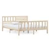 vidaXL Estructura de cama madera maciza 120x200 cm
