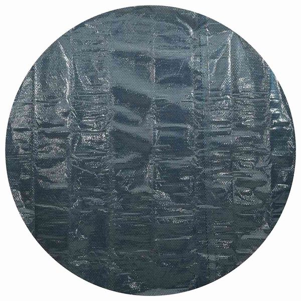 vidaXL Cubierta solar de piscina de PE flotante negro y azul 417 cm