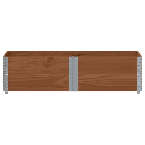 vidaXL Jardinera de madera maciza de pino marr&oacute;n 150x50 cm