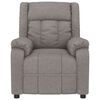 vidaXL Sill&oacute;n reclinable de tela gris taupe