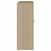 vidaXL Armario de almacenamiento Beige 100 x 36 x 102 cm Rat&aacute;n