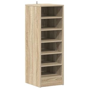 vidaXL Zapatero madera contrachapada roble Sonoma 31,5x35x90 cm