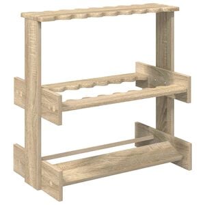 vidaXL soporte para tacos de billar Madera de ingenier&iacute;a Sonoma
