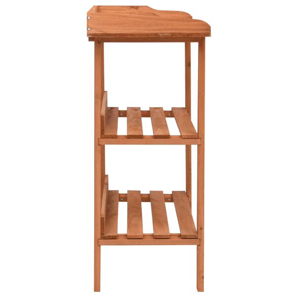 vidaXL Soporte para plantas de madera de abeto 76x37x89 cm