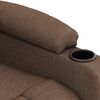 vidaXL Sillón reclinable eléctrico de tela marrón
