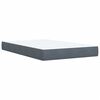 vidaXL Cama box spring con colch&oacute;n terciopelo gris oscuro 120x200 cm
