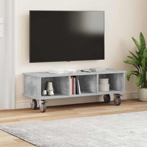 vidaXL Soporte de TV Gris Concreto 100 x 35 x 35 cm