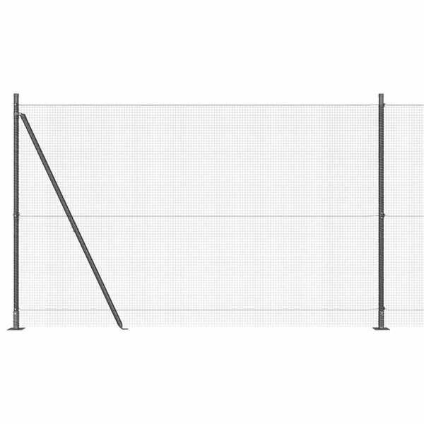 vidaXL Poste de Valla Gris 50 x 1,4 m (malla de 16 x 16 mm)