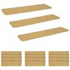 vidaXL Alfombrillas para escaleras 15 uds. 76 x 20 cm Beige Poli&eacute;ster