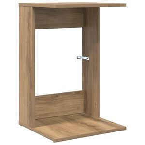 vidaXL Mesa lateral Roble artisan 40 x 38 x 62,5 cm