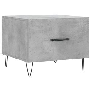vidaXL Mesa de centro madera de ingenier&iacute;a gris hormig&oacute;n 50x50x40 cm