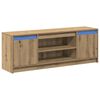 vidaXL Unidades de TV 139,5 x 34 x 50 cm Marr&oacute;n Madera de ingenier&iacute;a