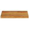 vidaXL Tablero de mesa borde natural madera maciza mango 60x20x2,5 cm