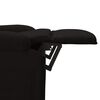 vidaXL Sill&oacute;n reclinable el&eacute;ctrico de tela negro