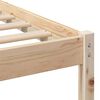vidaXL Estructura de cama Marr&oacute;n 140 x 190 cm Madera de pino macizo