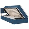 vidaXL Cama con almacenamiento y colch&oacute;n Azul 90 x 200 cm Terciopelo