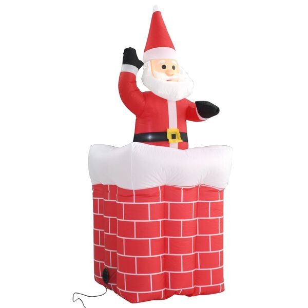 vidaXL Pap&aacute; Noel y chimenea inflables con movimiento y LED IP44 180cm