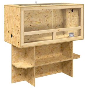 vidaXL Terrario Marr&oacute;n 100 x 50 x 100 cm OSB