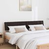 vidaXL Cabecero tapizado Negro 180 cm Madera de pino macizo