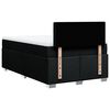 vidaXL Cama box spring con colch&oacute;n tela negro 120x200 cm