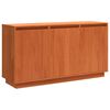 vidaXL Aparador Roble Marr&oacute;n 111 x 34 x 60 cm Madera de pino macizo