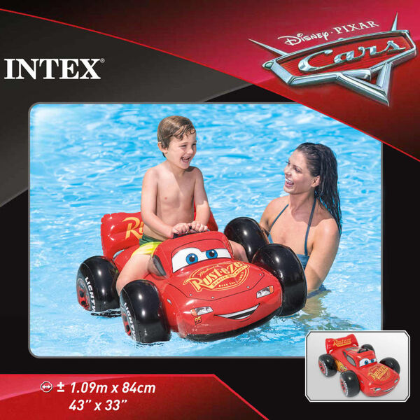 Intex Coche inflable Cars rojo 84x109x41 cm