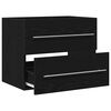 vidaXL Mueble de ba&ntilde;o para lavabo de roble negro 60x38,5x48 cm