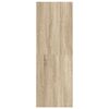 vidaXL Mueble de pared para TV madera contrachapada roble 37x37x72 cm