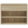 vidaXL Banco zapatero madera contrachapada roble Sonoma 60x30x45 cm