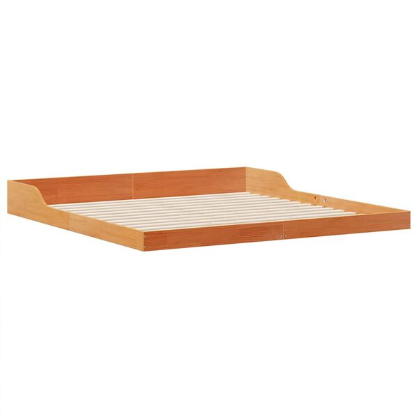 vidaXL Estructura de cama Marr&oacute;n cera 200 x 220 cm
