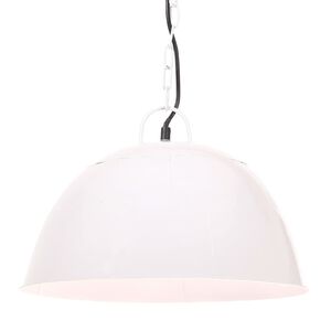 vidaXL L&aacute;mpara colgante vintage 25 W blanca redonda 41 cm E27