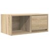 vidaXL Mueble para TV madera contrachapada roble ahumado 60x31x25,5 cm