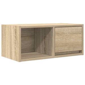 vidaXL Mueble para TV madera contrachapada roble ahumado 60x31x25,5 cm