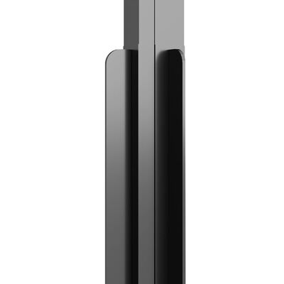 vidaXL Cabina de ducha ESG esmerilado negro 70x70x180 cm