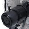 vidaXL Ventilador nebulizador de pie 3 velocidades negro
