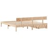 vidaXL Estructura de cama sin colchón madera maciza de pino 180x200 cm