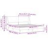 vidaXL Estructura de cama Gris oscuro 180 x 200 cm Terciopelo