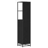 vidaXL Juego de muebles de ba&ntilde;o Roble Negro 35 x 37,5 x 166 cm