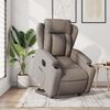 vidaXL Sillón eléctrico reclinable elevable de tela gris taupe
