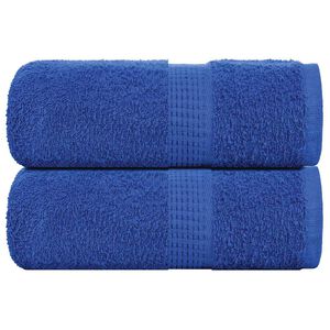 vidaXL Toallas de ba&ntilde;o FROGN 2 uds azul 30x30 cm 360 g/m&sup2;
