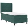 vidaXL Cama tipo Box Spring Verde oscuro 90 x 200 cm Terciopelo