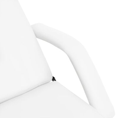 vidaXL Camilla de masaje blanca 180x62x(87-112) cm